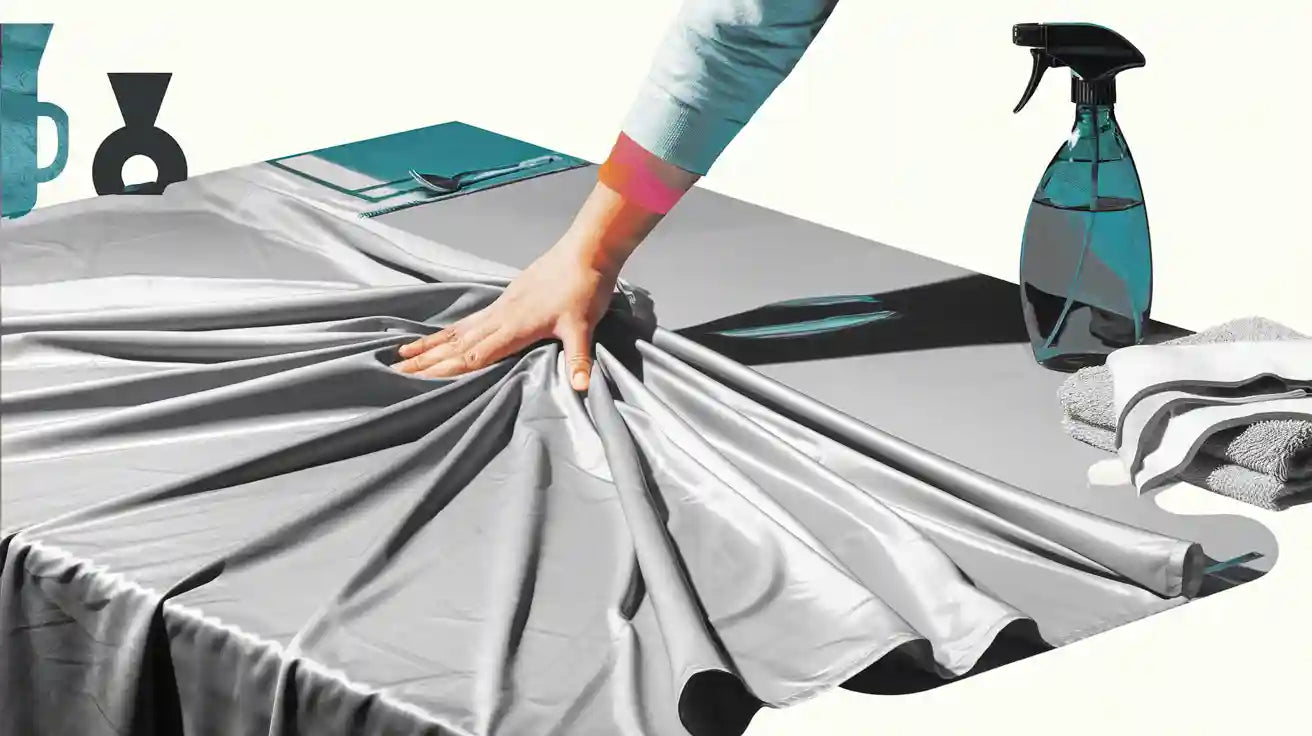 How to get creases out of polyester tablecloths