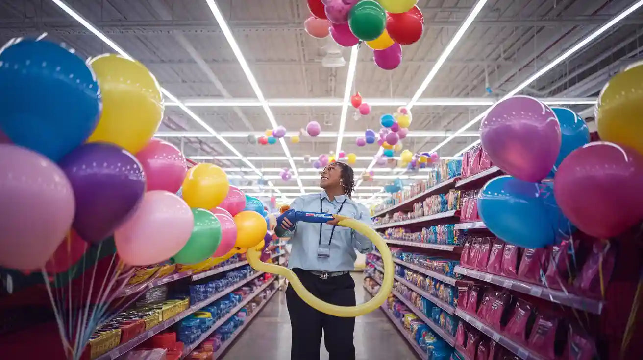 How Walmart inflates balloons