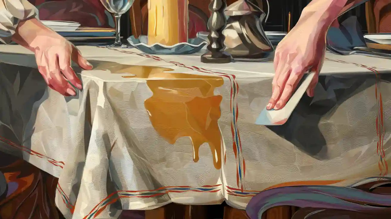 How to get wax out of table linens
