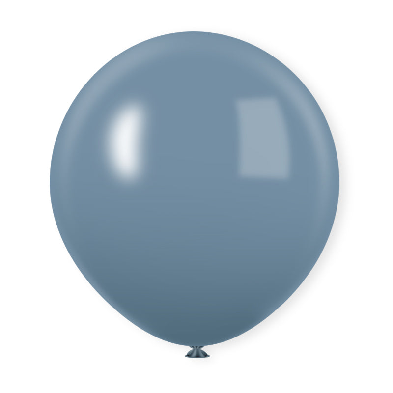 10 Pc Pastel Dusk Blue Latex Helium, Air or Water Balloons 18"