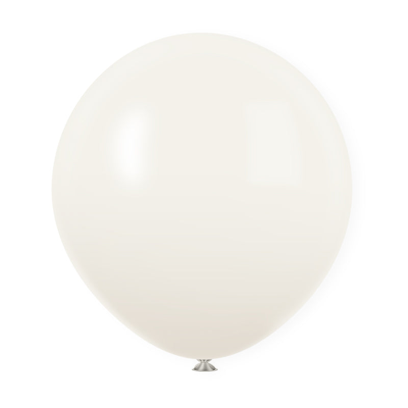 10 Pc Pastel Dusk White Latex Helium, Air or Water Balloons 18"