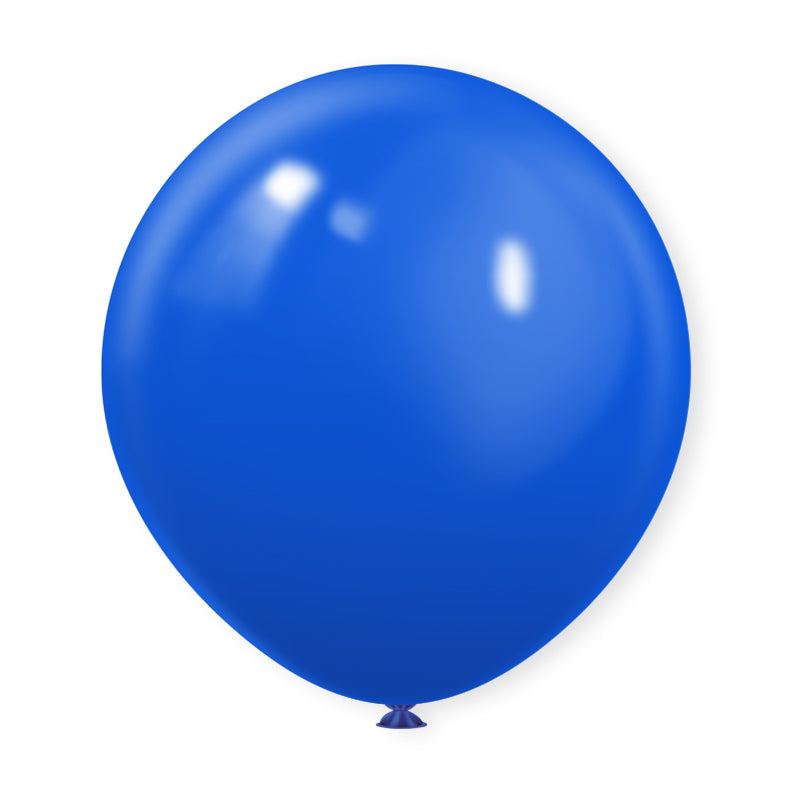 10 Pc Matte Royal Blue Latex Helium, Air or Water Balloons 18"
