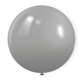 5 Pc Matte Gray Latex Helium, Air or Water Balloons 36"