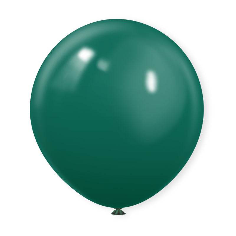 10 Pc Matte Hunter Green Latex Helium, Air or Water Balloons 18"