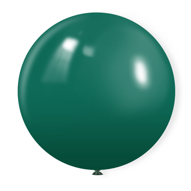 5 Pc Matte Hunter Green Latex Helium, Air or Water Balloons 36"