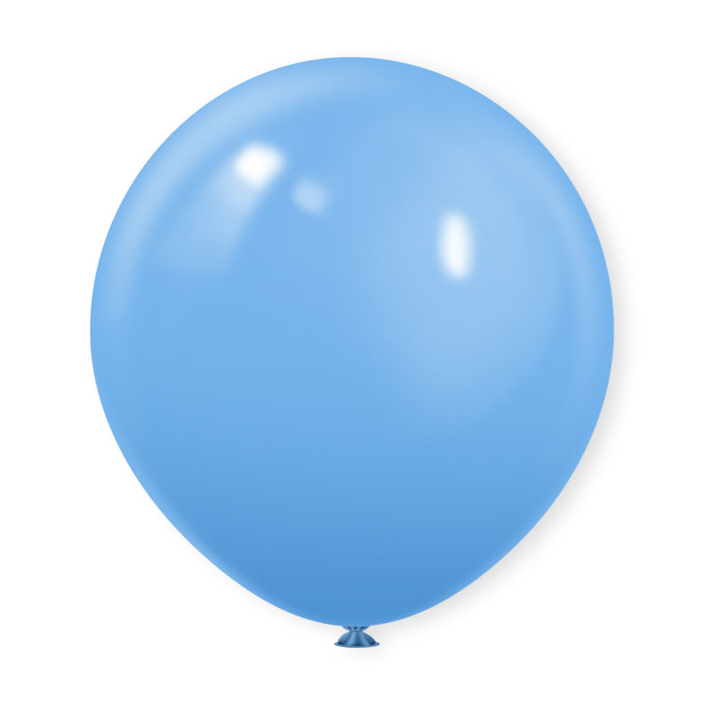10 Pc Matte Light Blue Latex Helium, Air or Water Balloons 18"