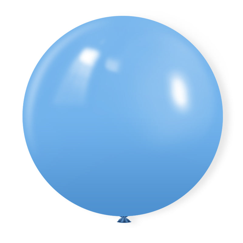 5 Pc Matte Light Blue Latex Helium, Air or Water Balloons 36"