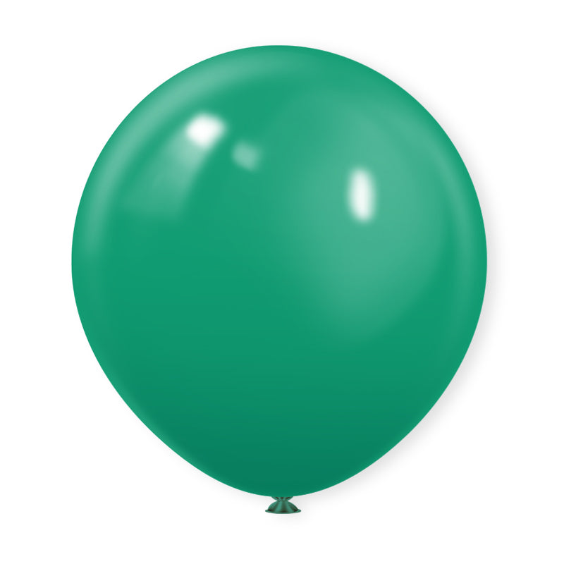 10 Pc Matte Mid Green Latex Helium, Air or Water Balloons 18"