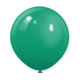 10 Pc Matte Mid Green Latex Helium, Air or Water Balloons 18"