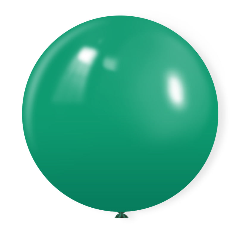 5 Pc Matte Mid Green Latex Helium, Air or Water Balloons 36"
