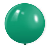5 Pc Matte Mid Green Latex Helium, Air or Water Balloons 36"