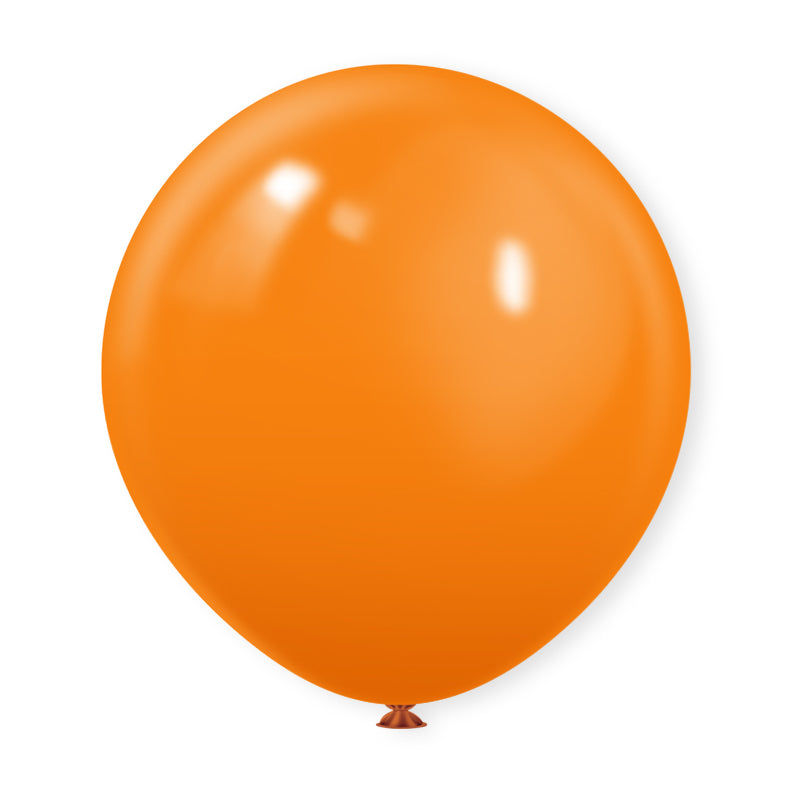10 Pc Matte Orange Latex Helium, Air or Water Balloons 18"