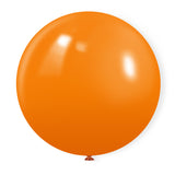 5 Pc Matte Orange Latex Helium, Air or Water Balloons 36"
