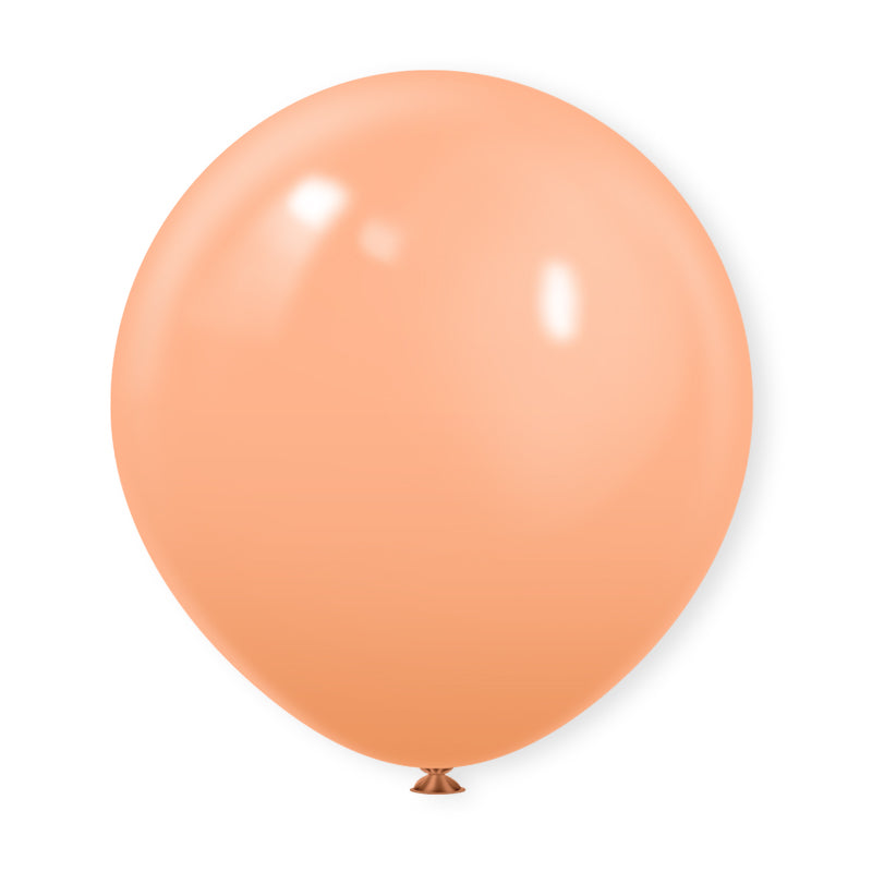 10 Pc Matte Peach Latex Helium, Air or Water Balloons 18"