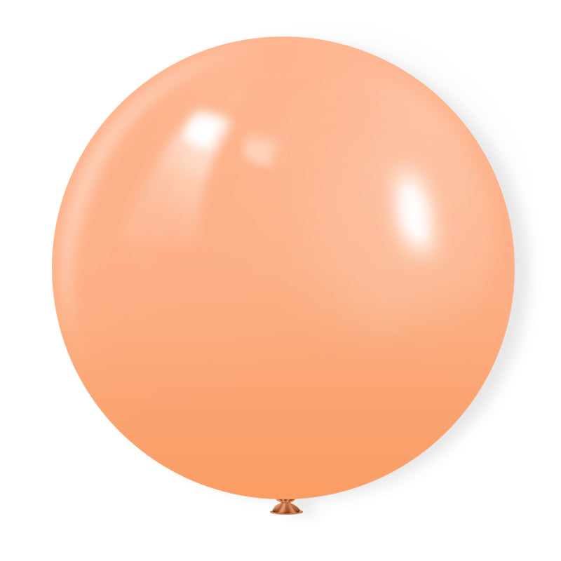 5 Pc Matte Peach Latex Helium, Air or Water Balloons 36"