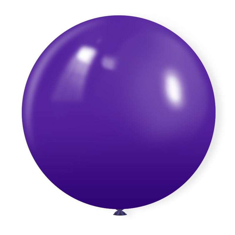 5 Pc Matte Purple Latex Helium, Air or Water Balloons 36"