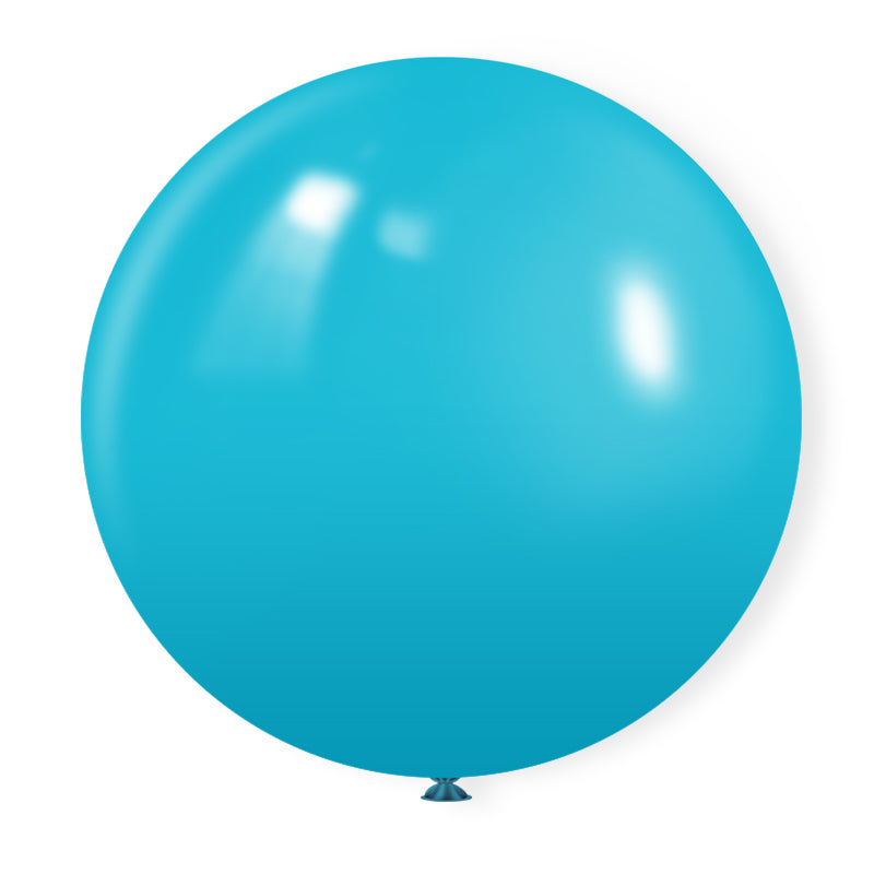 5 Pc Matte Turqueza Latex Helium, Air or Water Balloons 36"