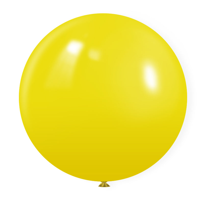 5 Pc Matte Yellow Latex Helium, Air or Water Balloons 36"