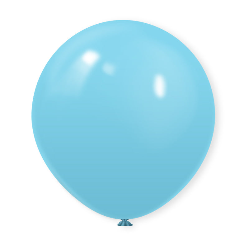 10 Pc Matte Baby Blue Latex Helium, Air or Water Balloons 18"