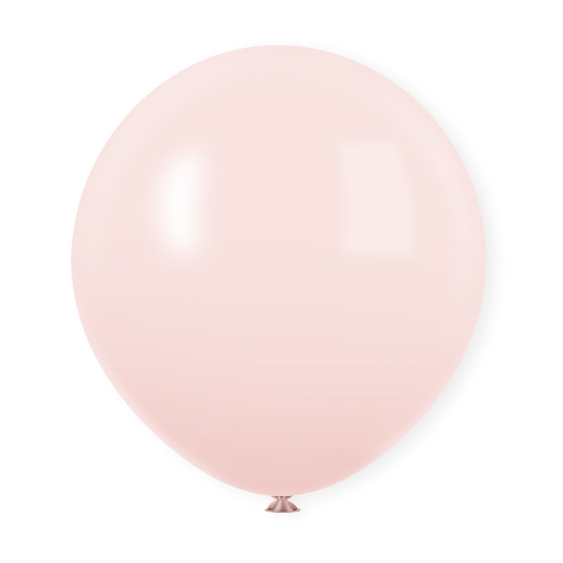 10 Pc Macaroon Pink Latex Helium, Air or Water Balloons 18"
