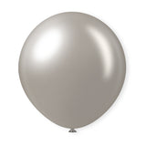10 Pc Shiny Pearl Silver Latex Helium, Air or Water Balloons 18"