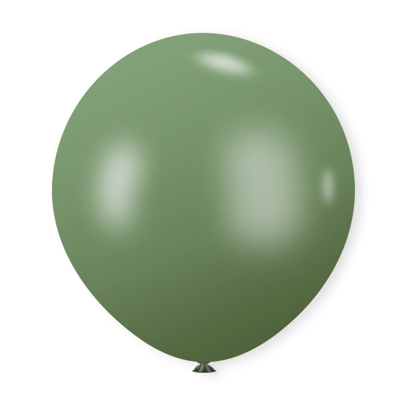 10 Pc Retro Avocado Green Latex Helium, Air or Water Balloons 18"