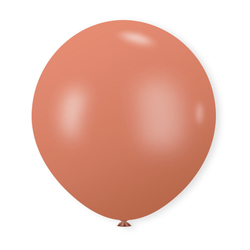 10 Pc Retro Cameo Brown Latex Helium, Air or Water Balloons 18"