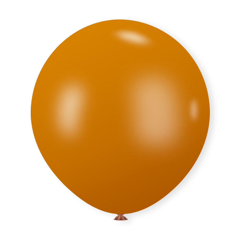 10 Pc Retro Caramel Orange Latex Helium, Air or Water Balloons 18"