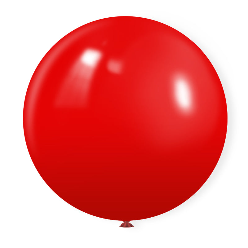 5 Pc Matte China Red Latex Helium, Air or Water Balloons 36"