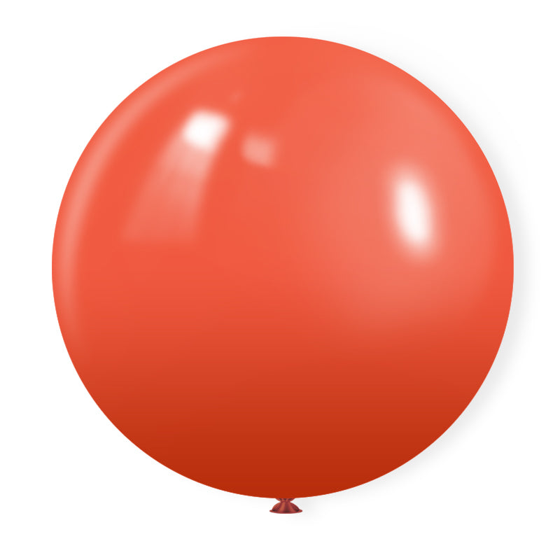 5 Pc Matte Coral Latex Helium, Air or Water Balloons 36"