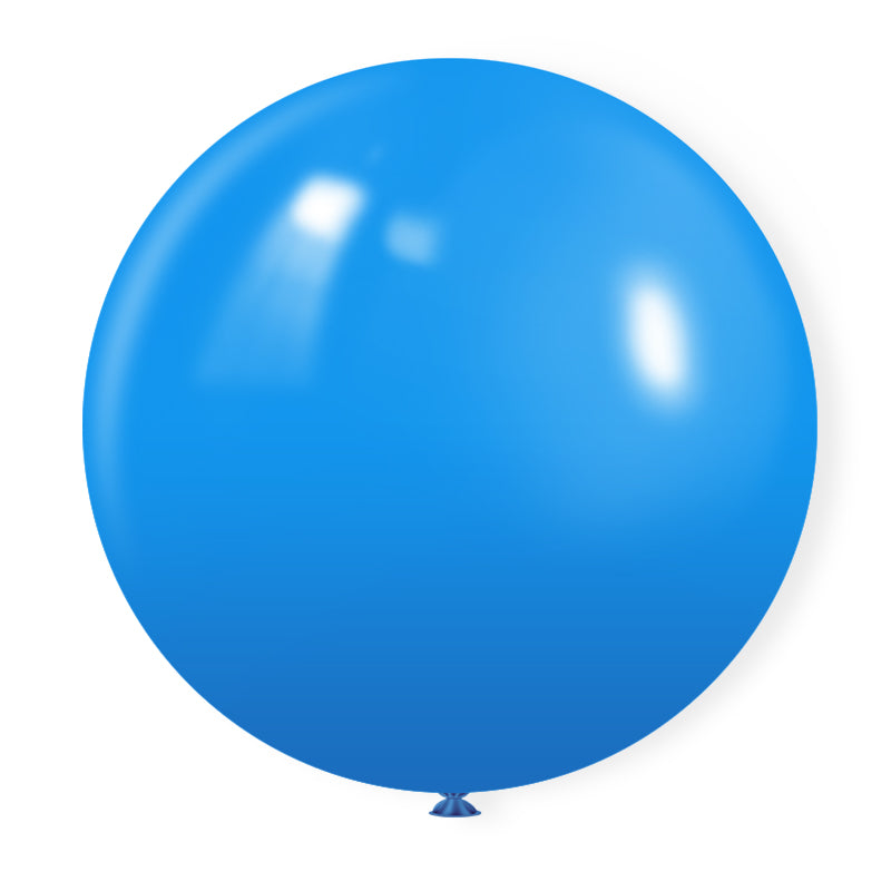 5 Pc Matte Mid Blue Latex Helium, Air or Water Balloons 36"