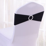 Elastic Chair Back Bow 6"x14" Black