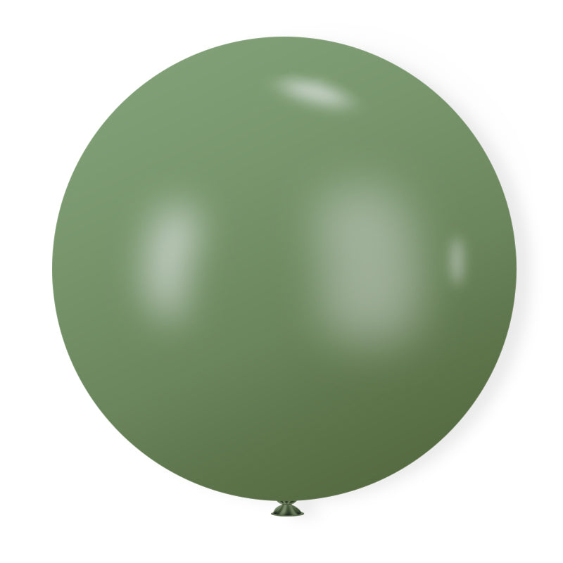 5 Pc Retro Avocado Green Latex Helium, Air or Water Balloons 36"