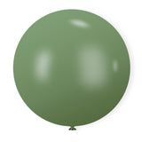 5 Pc Retro Avocado Green Latex Helium, Air or Water Balloons 36"