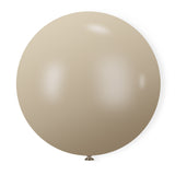 5 Pc Retro White Sand Latex Helium, Air or Water Balloons 36"