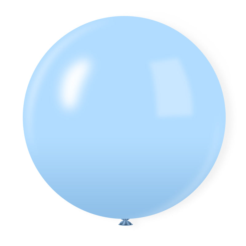 5 Pc Macaroon Blue Latex Helium, Air or Water Balloons 36"