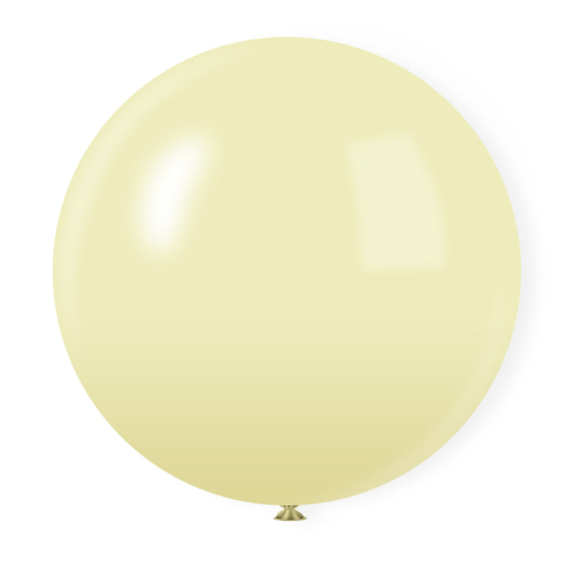 5 Pc Macaroon Yellow Latex Helium, Air or Water Balloons 36"