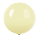 5 Pc Macaroon Yellow Latex Helium, Air or Water Balloons 36"
