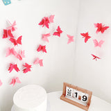 2 Pc 3D Paper Butterfly String Banners 9Ft Gradient Pink