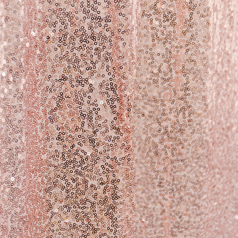 Sequin Round Tablecloth 132" Tiffany Blue