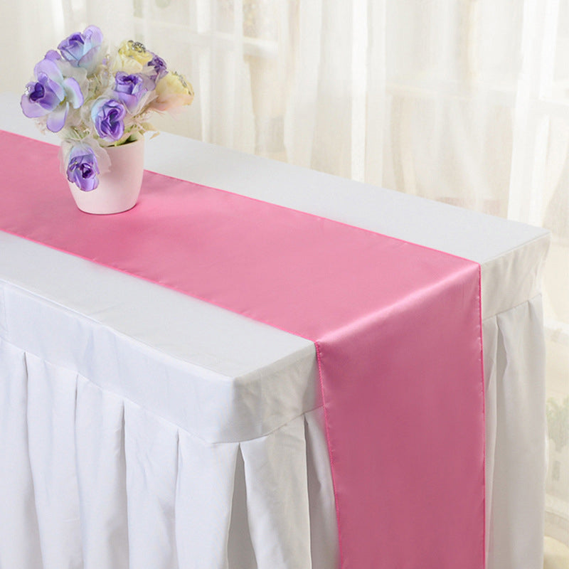 Satin Table Runner 12"x110" Pink