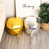 2 Pc Red 4D Sphere Mylar Foil Helium or Air Balloons 22"