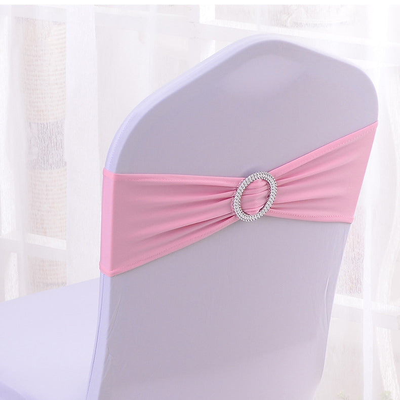 Elastic Chair Back Bow 6"x14" Sky Blue