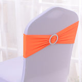 Elastic Chair Back Bow 6"x14" Orange