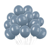 100 Pc Pastel Dusk Blue Latex, Air or Water Balloons 5"