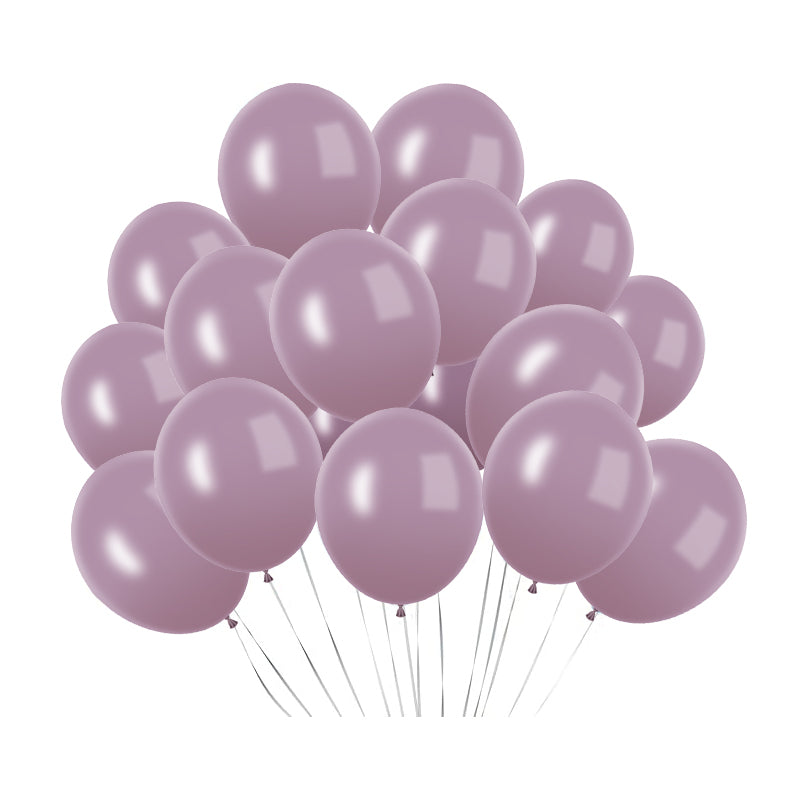 100 Pc Pastel Dusk Purple Latex, Air or Water Balloons 5"