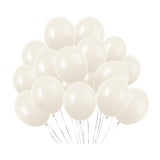 100 Pc Pastel Dusk White Latex, Air or Water Balloons 5"