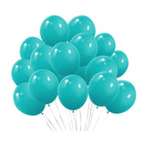 100 Pc Matte Caribbean Blue Latex, Air or Water Balloons 5"