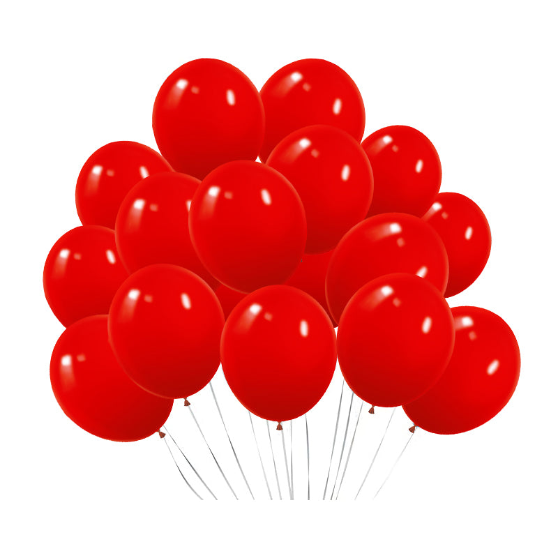 100 Pc Matte China Red Latex, Air or Water Balloons 5"