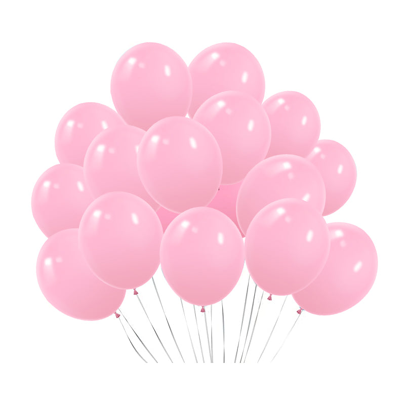 100 Pc Matte Light Pink Latex, Air or Water Balloons 5"